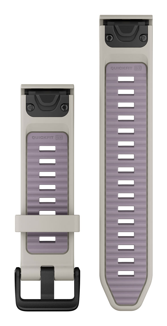 GARMIN QuickFit-Armband 20 mm Silikon Nebelgrau/Lavendel (010-13391-03)