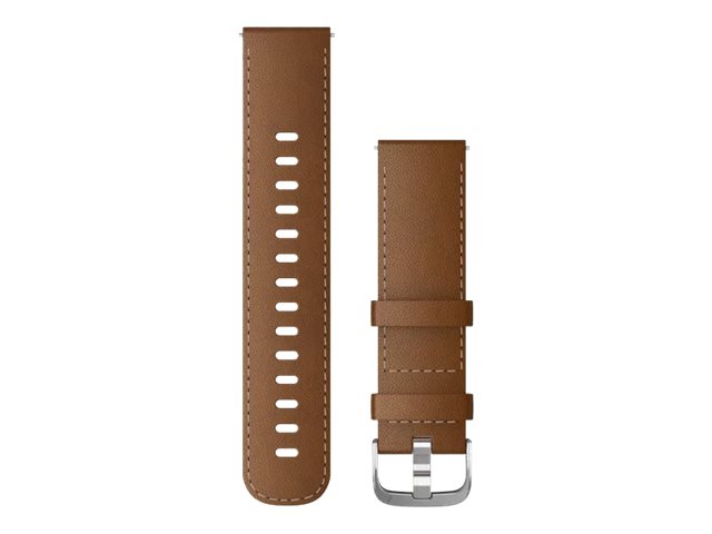 GARMIN Quick Release Band - Uhrarmband - 130 - 200 mm - silberne Metallteile, brown Italian leather