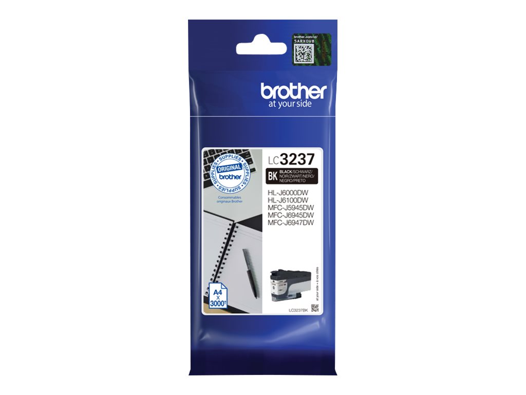 BROTHER LC-3237BK/ Ink cart black f/HL-J6000DW, -J6100DW, MFC-J5945DW, -J6945DW, -J6947DW