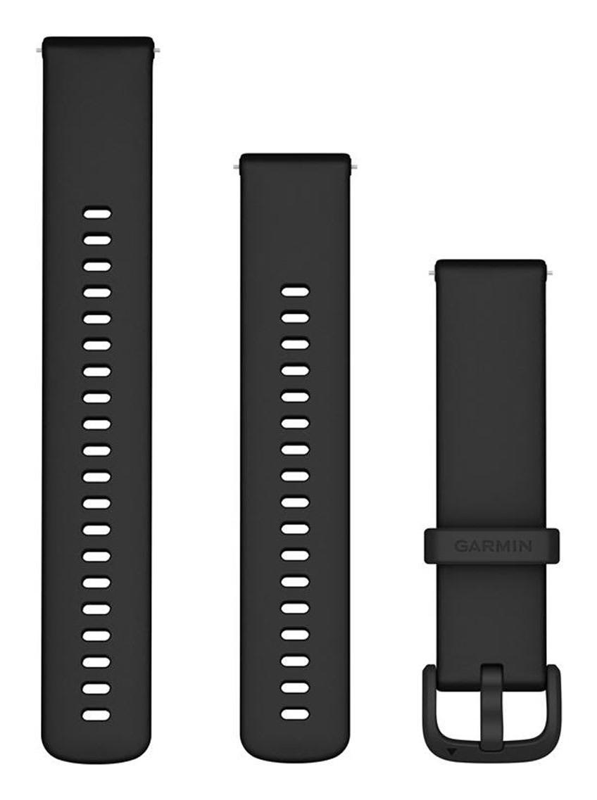 GARMIN Schnellwechsel-Armband 20 mm Silikon. Schwarz