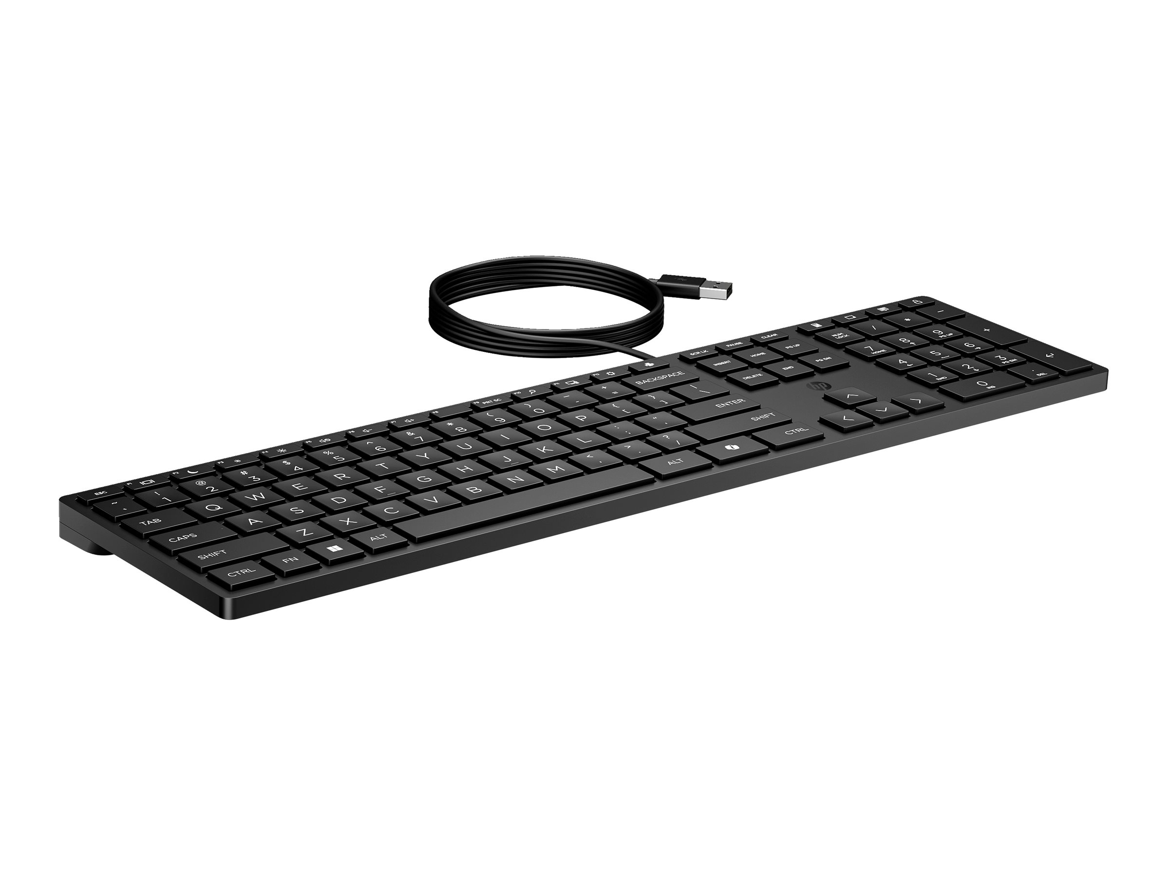 HP Desktop 320K - Tastatur - 3-Zonen-Layout, flache Tastenreise