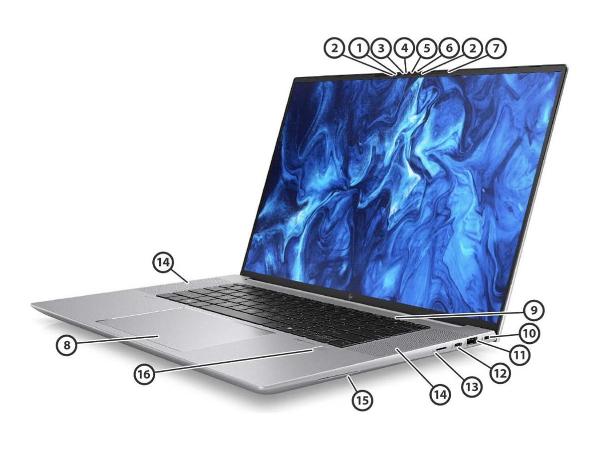 HP ZBook Studio 16 G11 40,6cm (16") Ultra 7 155H 32GB 1TB W11P