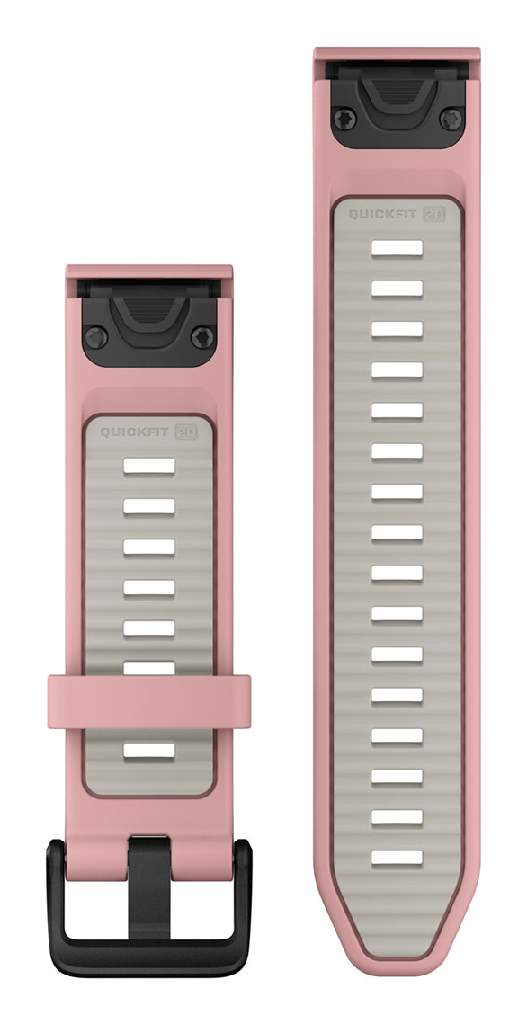 GARMIN Quickfit, Band, Smartwatch, Gray, Pink, Garmin, Approach S70 - 42 mm