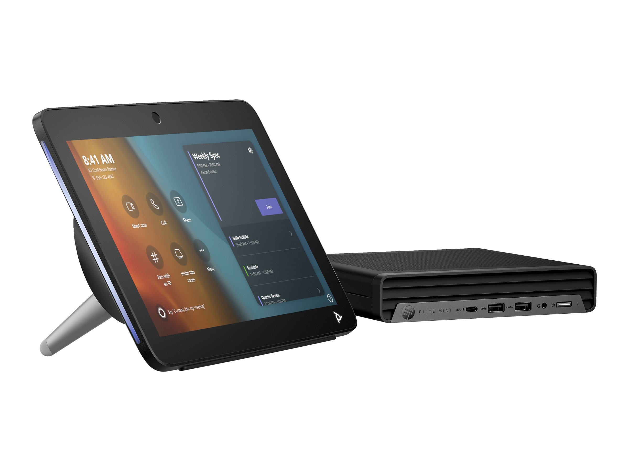 HP Poly Studio Base Kit G9 Plus Teams mit HP Mini IP PC