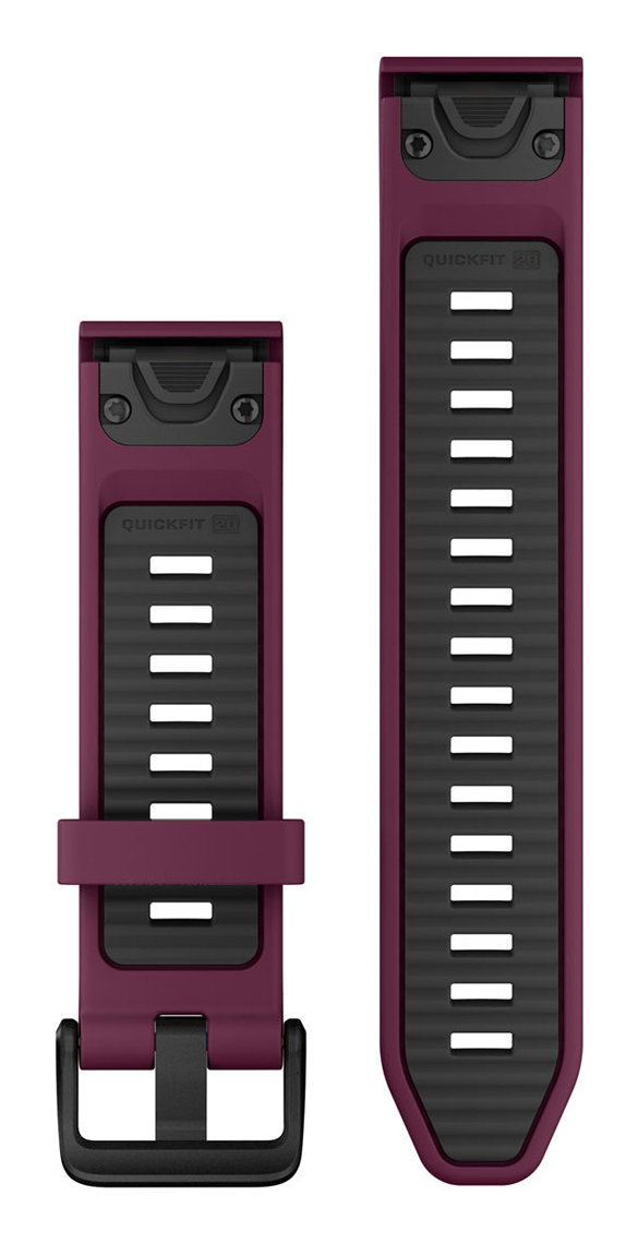 GARMIN QuickFit wristband 20 mm silicone merlotgraphite (010-13391-04)
