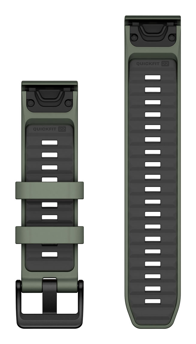 GARMIN QuickFit wristband 22 mm silicone willow greengraphite (010-13392-04)
